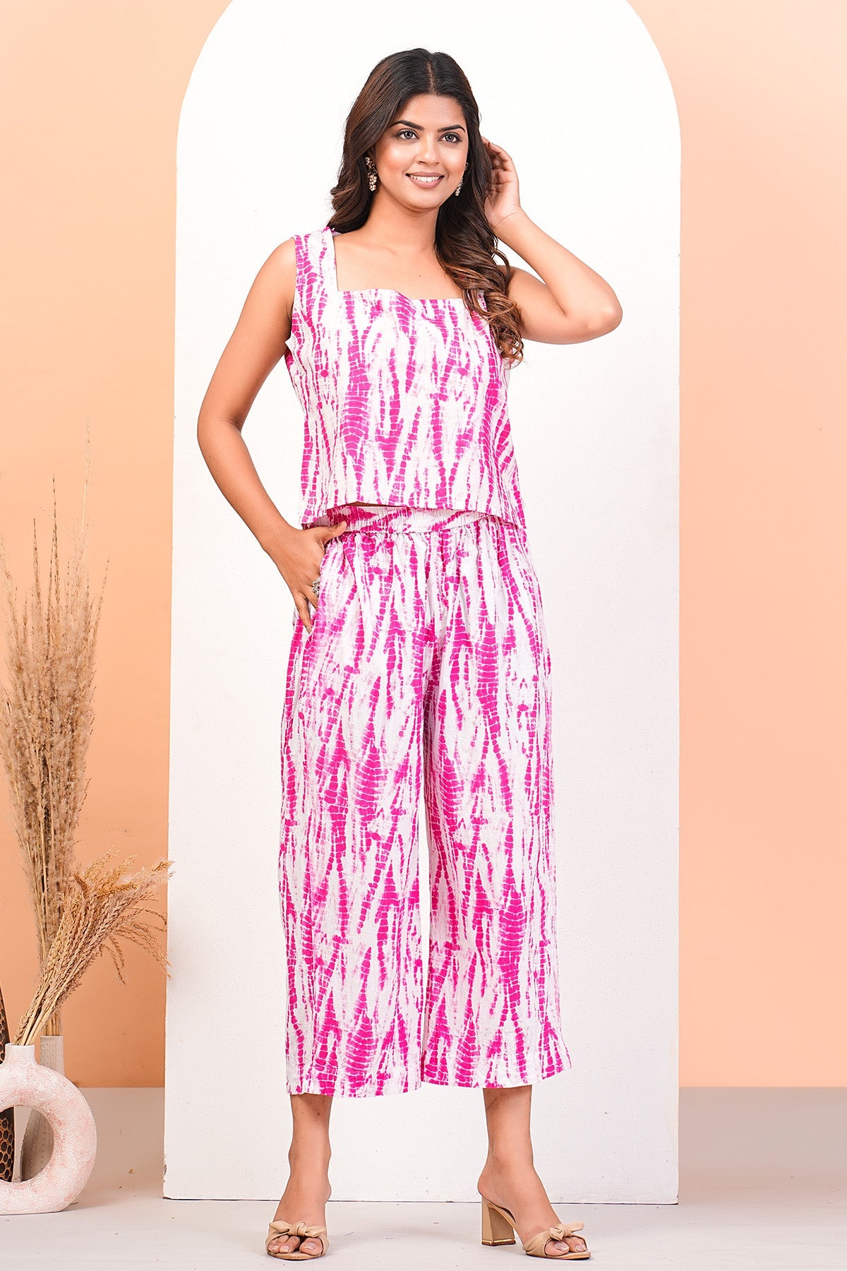Buy Cotton Shibori Print Co-ord Set by Namita Sharma for Women online at ScrollnShops
